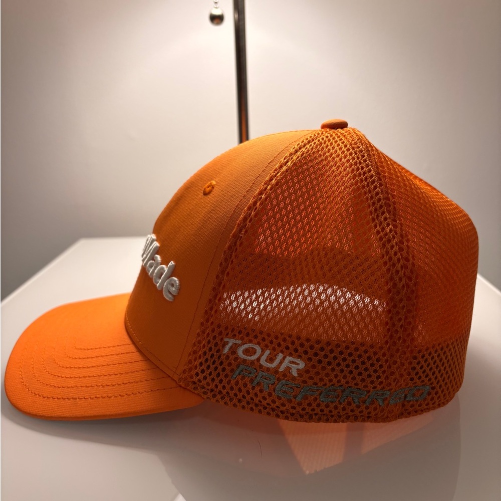 TaylorMade Orange Performance Golf Cap - Picture 3 of 7